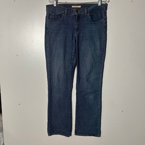 Levi’s Classic Bootcut Washed 5 Pocket Washed Blue Denim Jeans Women’s Size 8 - Picture 1 of 8